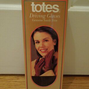 Vintage BLACK Totes Ladies Driving Gloves
